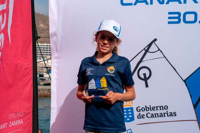 Noticias Yaiza | La sureña Lola Carrión, subcampeona de la Regata Día de Canarias de Optimist