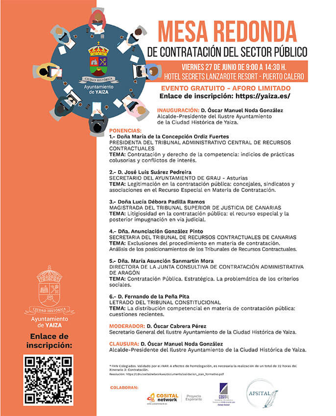 Noticias Yaiza | Yaiza organiza una jornada técnica sobre contratación del sector público