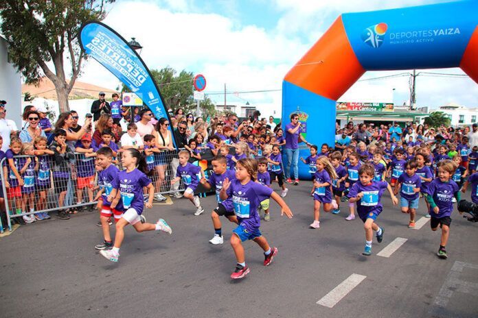 Noticias Yaiza | Trescientos niños y sus familias animan el inicio de la Wine Run 2025