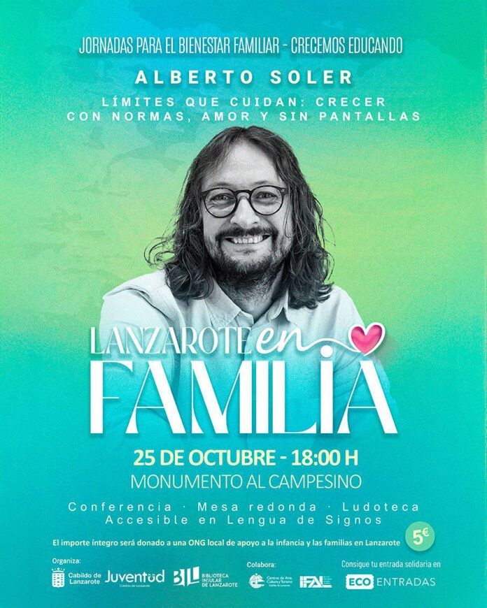 Noticias | El psicólogo Alberto Soler participa en “Lanzarote en Familia 2025” con una charla sobre crianza y salud emocional