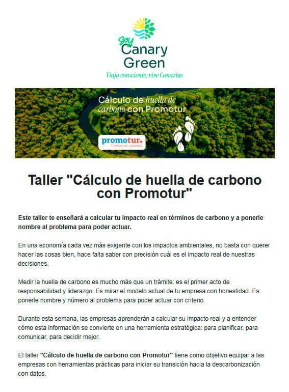 Noticias Yaiza | Los municipios turísticos canarios imparten formación gratuita para cumplir con la normativa de registro de huella de carbono
