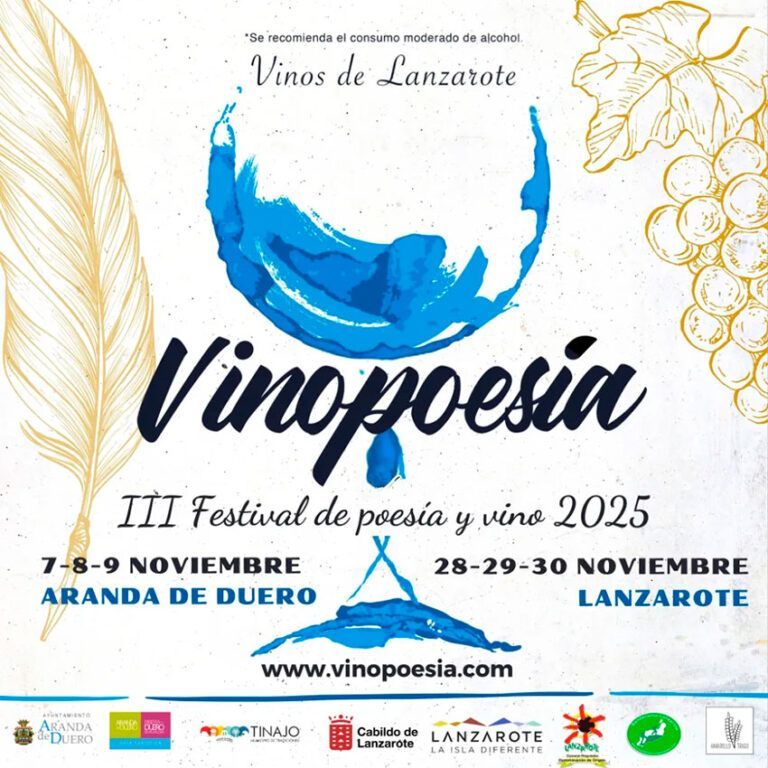 Noticias Yaiza | Vinopoesía 2025 une Lanzarote y Aranda de Duero en su tercera edición