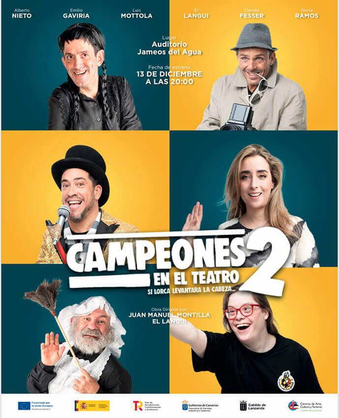 Noticias | Jameos del Agua acoge la obra “Campeones en el teatro 2”, dirigida por ‘El Langui’
