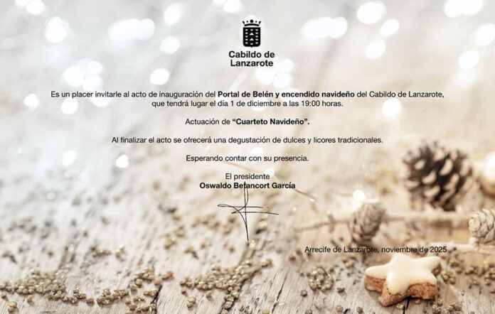 Invitación a la inauguración del Portal de Belén y encendido navideño Noticias | El Cabildo invita a la inauguración del Portal de Belén y encendido navideño