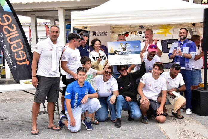 Romerito, ganador del V Encuentro de Vela Latina Isla de La Graciosa