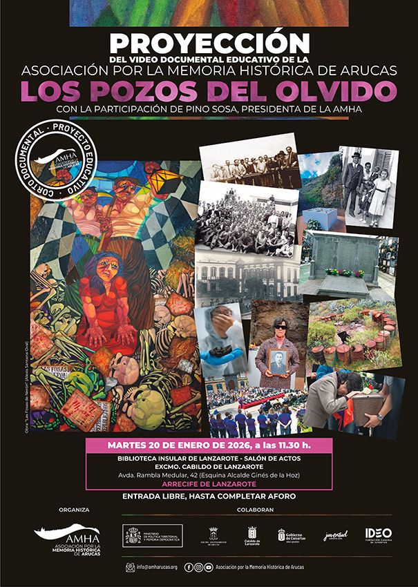 Noticias | La Biblioteca Insular acogerá la proyección del documental educativo Los Pozos del Olvido