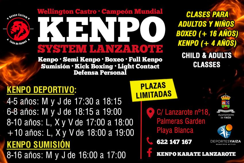 Info Escuela Kenpo Karate Playa Blanca