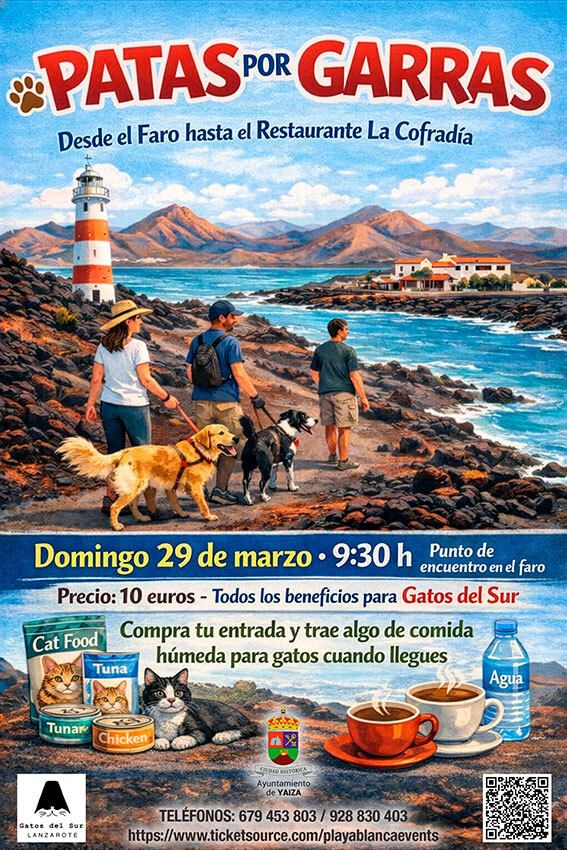 Caminata patas por garras