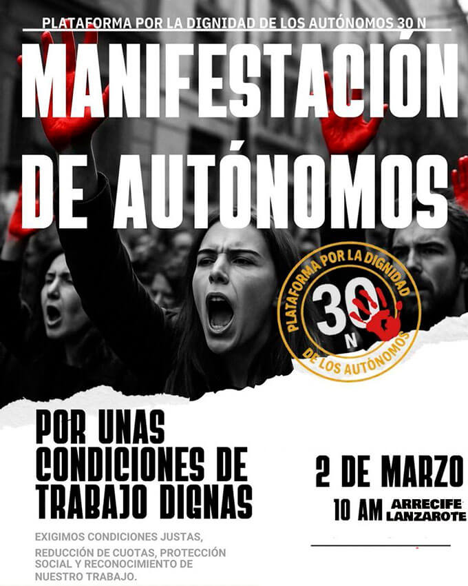 Noticias | La Plataforma por la Dignidad de los Autónomos 30N convoca nuevas movilizaciones el 2 de marzo en toda España