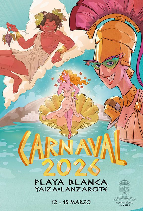 Cartel Carnaval Playa Blanca 2026