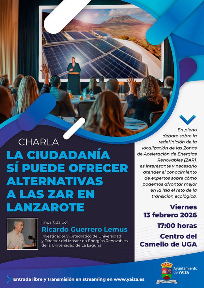 Yaiza promueve la charla ‘La ciudadanía sí puede ofrecer alternativas a las ZAR en Lanzarote’