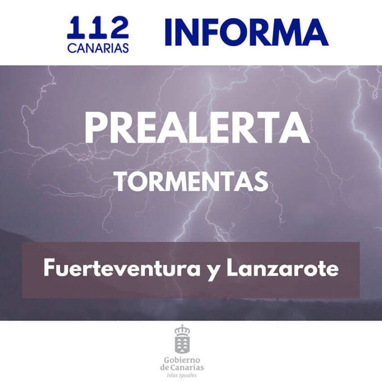 Noticias Yaiza | Declarada prealerta por tormentas en Lanzarote y Fuerteventura