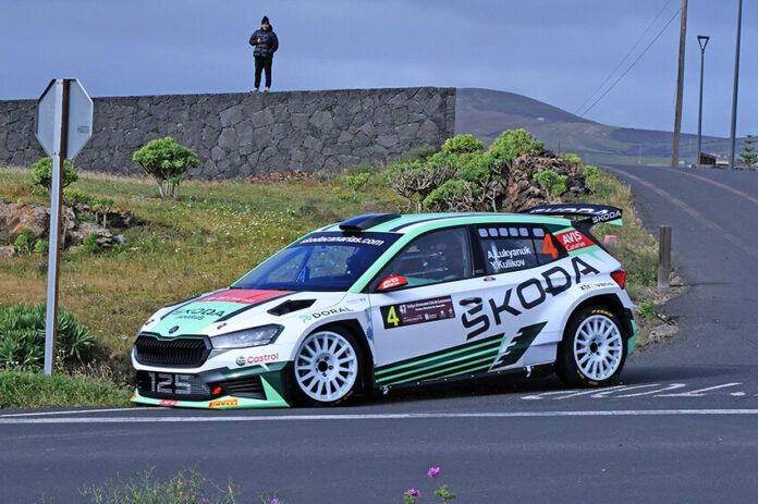 Rallye-Orvecame-Isla-de-Lanzarote,--(5) Noticias | Alexey Lukyanyuk "vuela" con el Skoda en Lanzarote y gana su primer rallye del CCRA