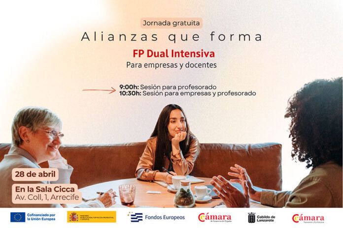 Formación Profesional (FP) Dual Intensiva Noticias | La Cámara convoca a empresas y docentes a la jornada ‘Alianzas que forman’ para liderar el cambio hacia la FP con contrato