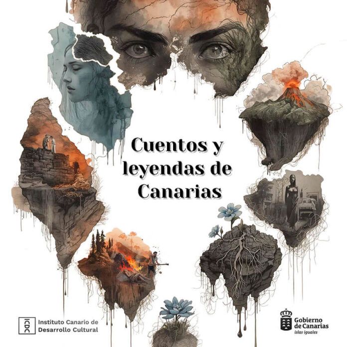 Portada “Cuentos y leyendas canarias” Noticias | Un pódcast de Identitaria Canarias rescata cuentos y leyendas populares del archipiélago