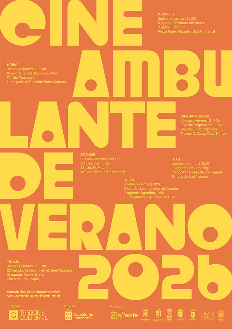 El cine ambulante de verano recorrerá toda la isla entre julio y agosto