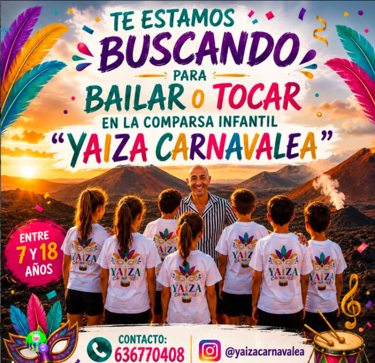 Noticias Yaiza | “Yaiza Carnavalea”, la nueva Comparsa Infantil y Juvenil del municipio, calienta motores