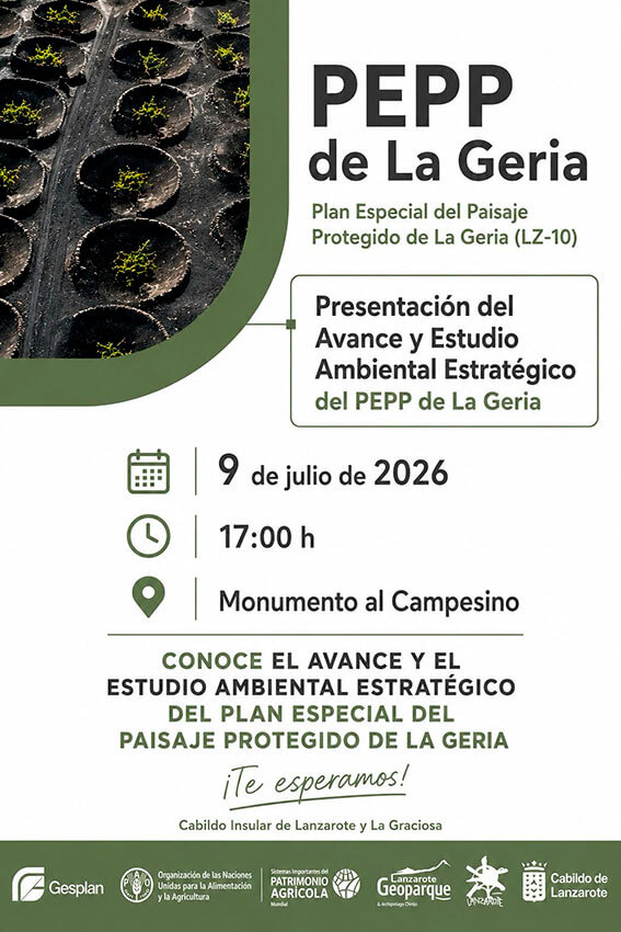 Noticias Yaiza | El Cabildo convoca nuevas mesas de participación para presentar el Avance del Plan Especial del Paisaje Protegido de La Geria