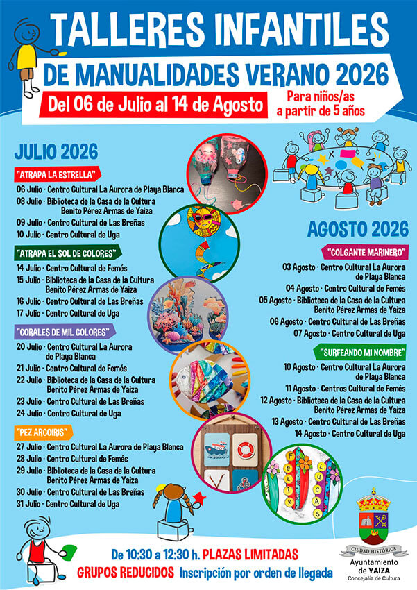 Cartel actividades centros socioculturales
