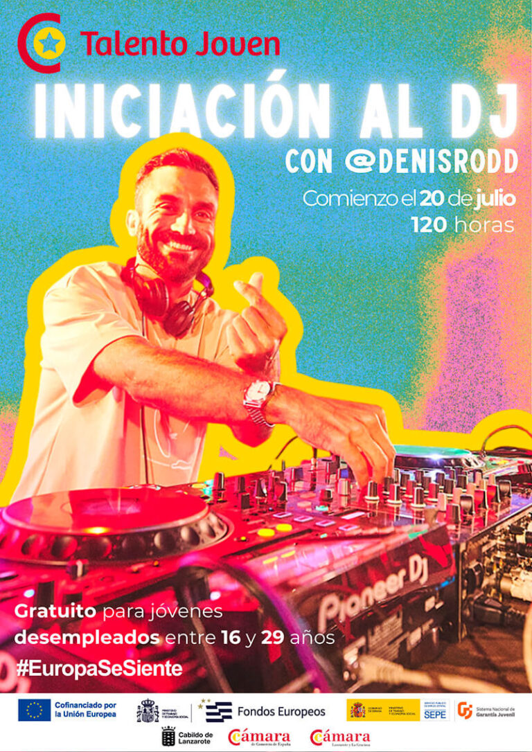 La Cámara de Comercio abre la inscripción para el curso gratuito de 'Iniciación al DJ' del programa Talento Joven