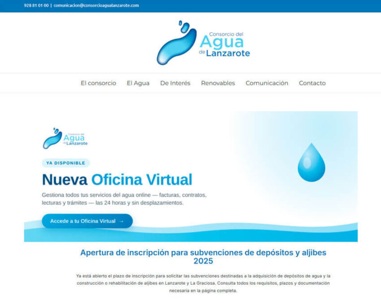 Noticias | El Servicio Integral del Agua de Lanzarote y La Graciosa avanza en la implantación de sus nuevos canales digitales