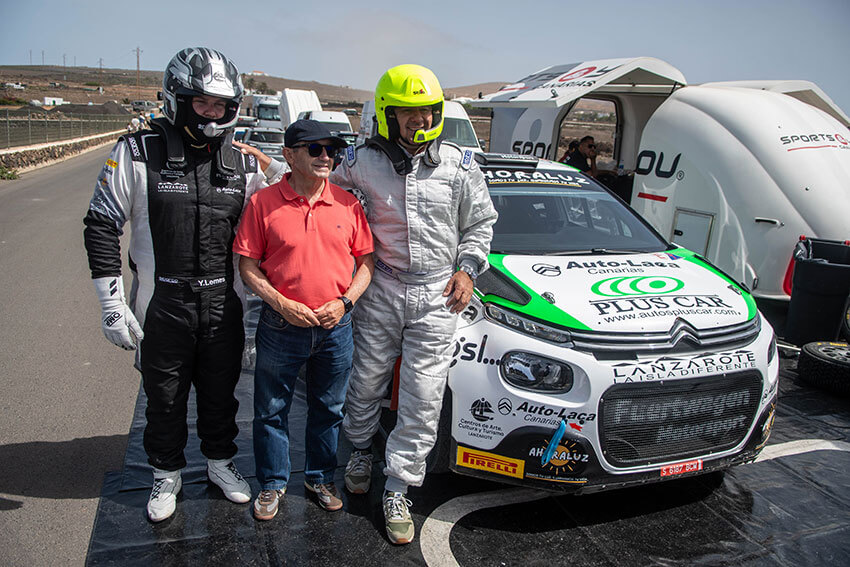 Intenso arranque de rallye con muchos equipos entrenando "a tope" en el tramo de Famara