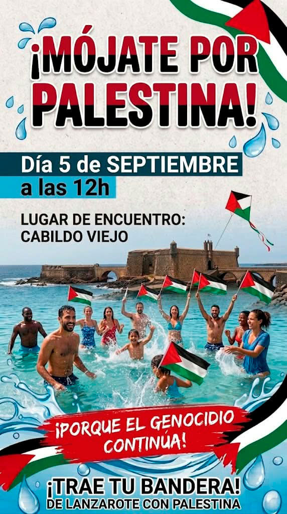 Lanzarote se moja por Palestina