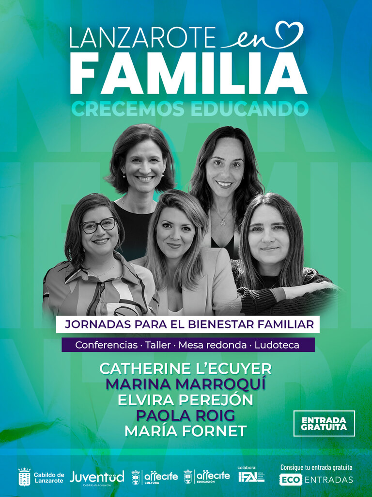 La tercera edición de Lanzarote en Familia se presenta con cinco profesionales de referencia y una programación gratuita
