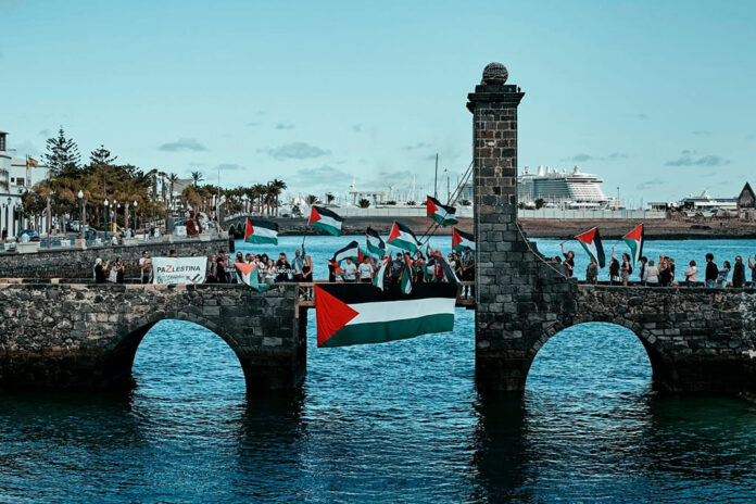 Manifestación en solidaridad con el pueblo palestino Noticias | Lanzarote se moja por Palestina