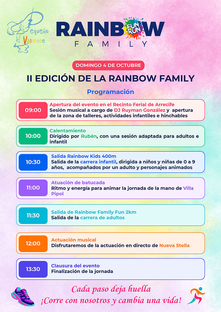 Pequeño Valiente celebra su II Carrera Solidaria Rainbow Family