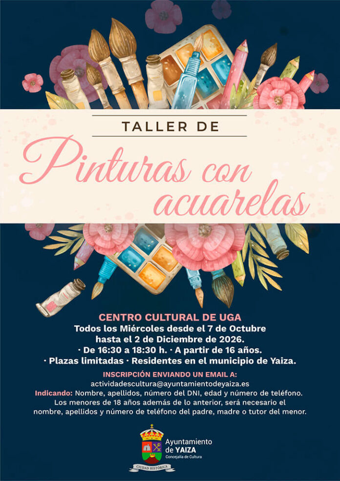 Taller-de-pinturas-de-acuarelas Noticias Yaiza | Uga acogerá un taller gratuito de pintura con acuarelas a partir del 7 de octubre