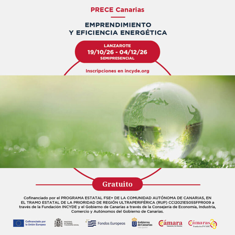 Noticias | La Fundación INCYDE impulsa un programa gratuito en eficiencia energética para capacitar a emprendedores y empresas en Lanzarote