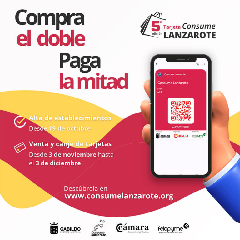 Noticias | Este martes salen a la venta los Bonos Consume Lanzarote con dos tandas de compra para facilitar el acceso a la ciudadanía