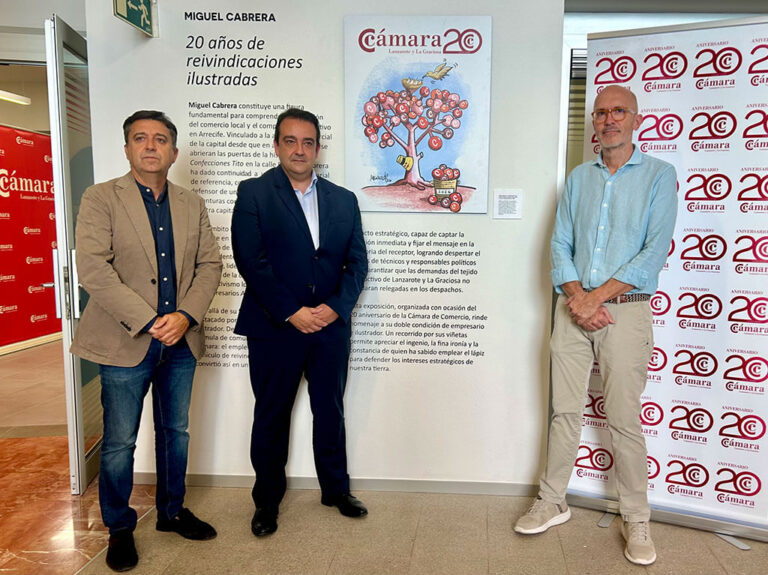 Noticias | La Cámara de Comercio inaugura la exposición “20 años de reivindicaciones ilustradas”