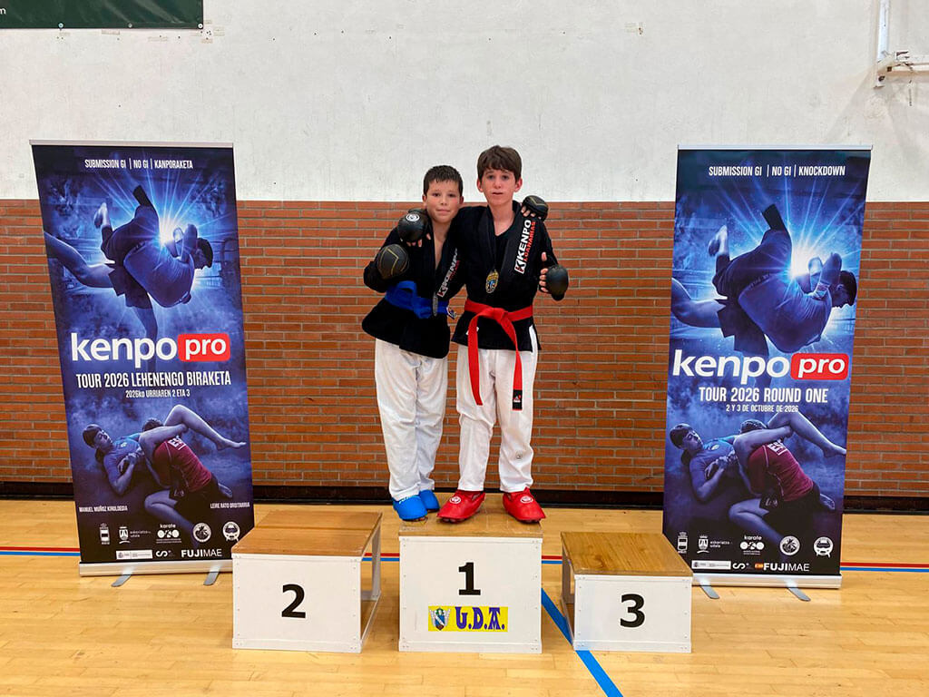 Nueve medallas para la escuela Kenpo Lanzarote de Playa Blanca en el Kenpo Pro Tour 2026, en Eskoriatza