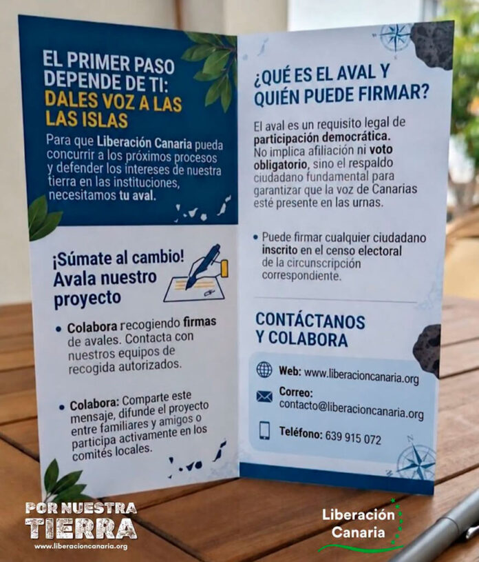 Liberación Canaria sale a la calle para reunir los avales del 29N